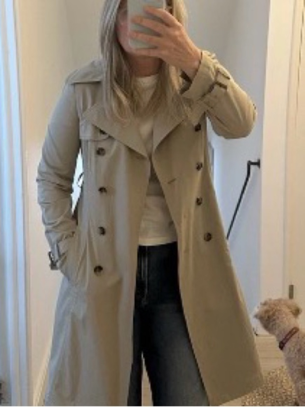 Theory lightweight trench coat size medium
